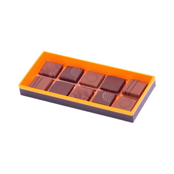 Écrin de 10 Pralinés Assortiment (lait-noir) 2