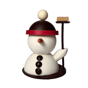 Bonhomme de neige en chocolat